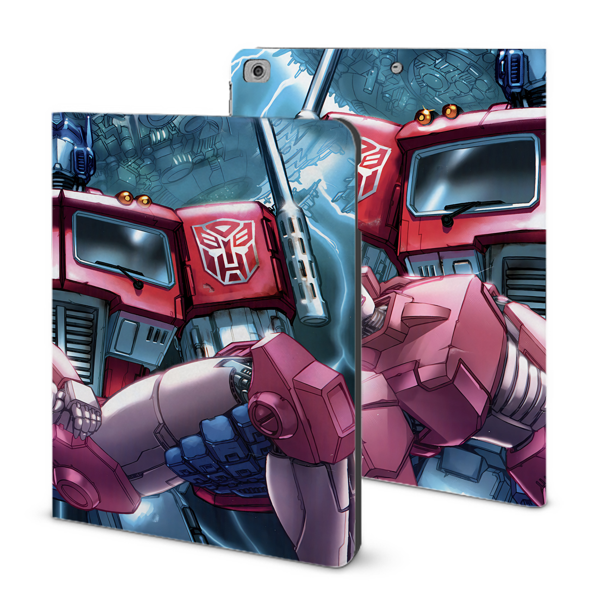 （画像用） Transformers トランスフォーマー IPad ケース ブック型 PUレザー TPU 耐衝撃 軽量 薄型 ペン収納なし 全面保護 IPad 各モデル対応